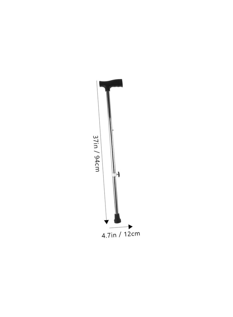GGOOT Stainless steel elderly walking stick mountain climbing stick climbing walking wane walking sticks walking pole camping trekking pole climbing wand portable Elderly Products travel - Image 4