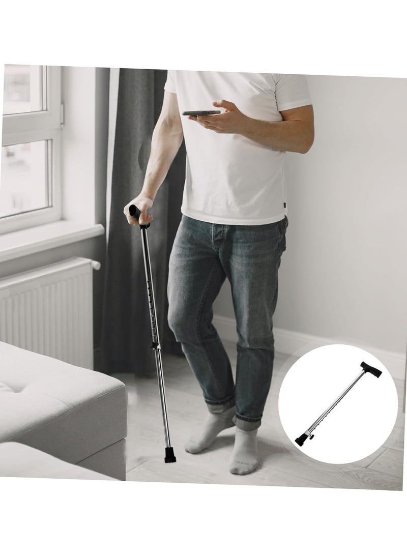 GGOOT Stainless steel elderly walking stick mountain climbing stick climbing walking wane walking sticks walking pole camping trekking pole climbing wand portable Elderly Products travel - Image 2
