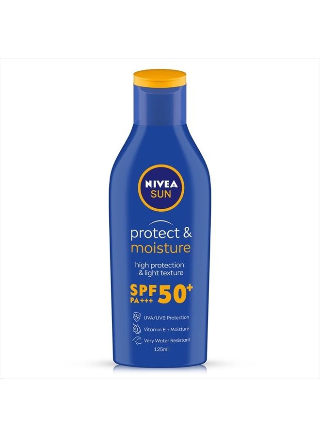 Nivea لوشن نيفيا المرطب للشمس بعامل حماية من الشمس SPF-50، 125 مل - Image 1