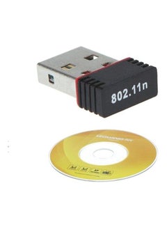 نيبمينينت محول لاسلكي ببطاقة شبكة مزود بمنفذ USB أسود/ فضي 