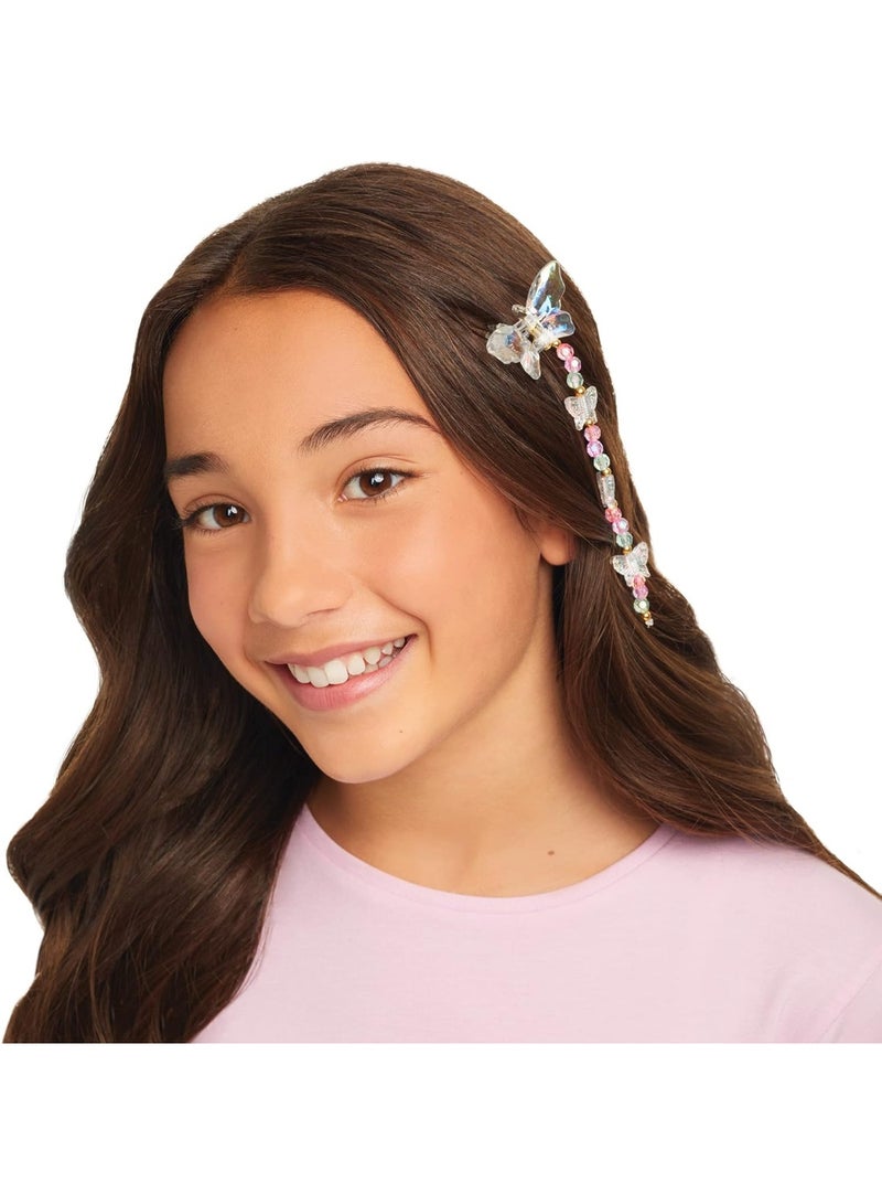 Make It Real: Butterfly Jewelry Set - Create 7 Pieces of Jewelry, 281 Pieces, Includes Play Tray, DIY All-in-One Kit, Tweens & Girls, Arts & Crafts, Kids Ages 8+ - Image 4