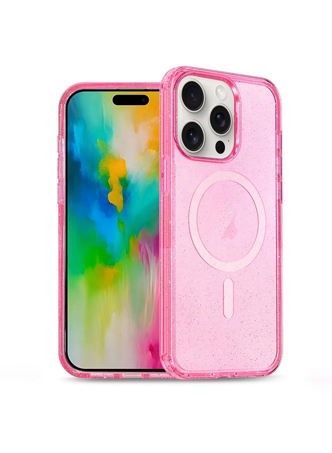 اس-توب جراب لهاتف iPhone 16 Pro Max من مادة TPU الهجينة اللامعة والبولي كربونات MagSafe - Image 1