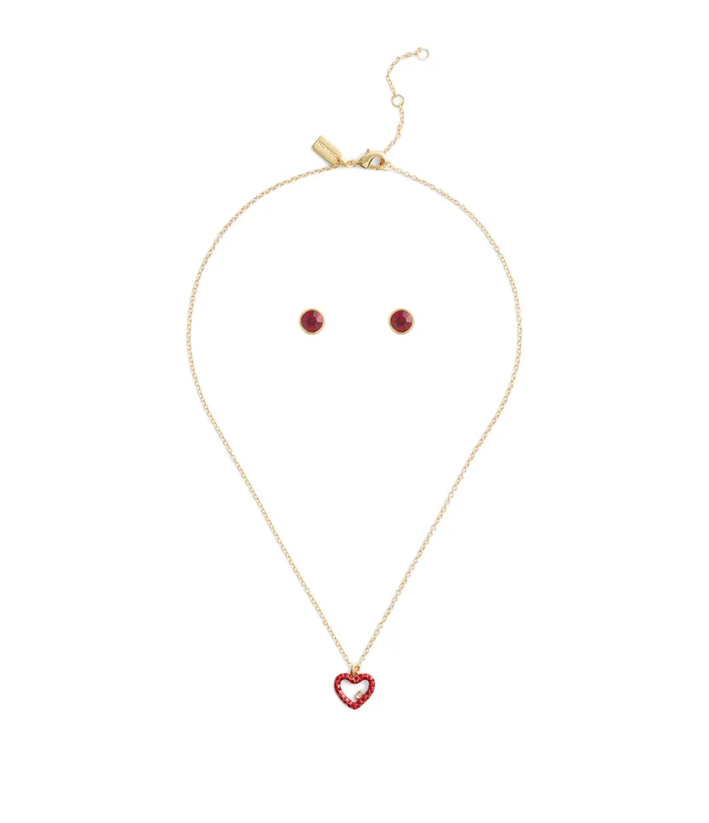 COACH Signature Pavé Heart Jewelry Set