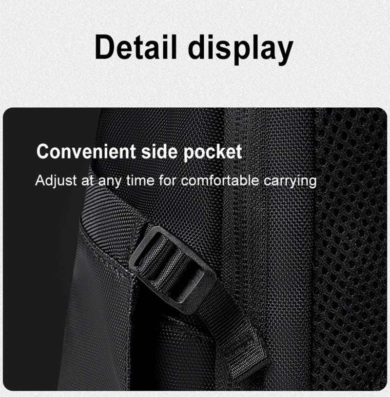 ARCTIC HUNTER Golden Wolf Fashion Crossbody Bag/Backpack Water Resistant Polyester Chest Bag for Business Travel Chest for Men Women, GXB00901, Black - Image 4