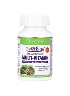 Paradise Herbs Paradise Herbs, Earth's Blend, One Daily Superfood Multi-Vitamin with Iron, 30 Vegetarian Capsules  - Image 1