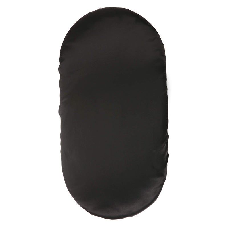 Pro Goleem Satin Bassinet Sheet Great for Baby Hair Soft Silk Feeling Sheet for Cradle or Bassinet Padï¼†Mattress for Boys and Girls Gift for Newborn and Infant Black - Image 1