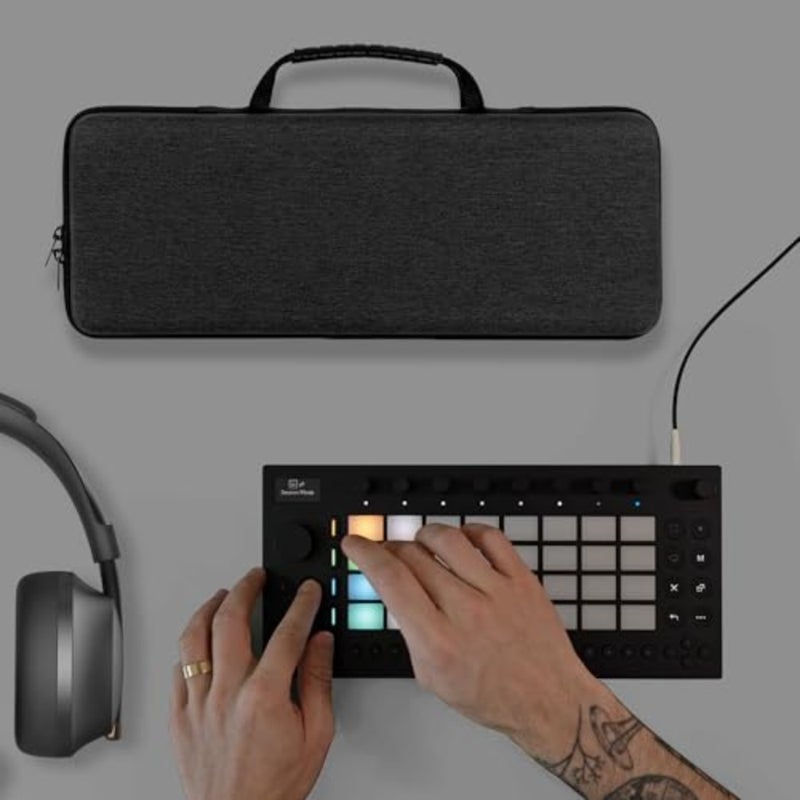 Hard Shell Travel Case Compatible with Ableton Move, Audio Sampler Carrying Bag Dark Gray - Image 2