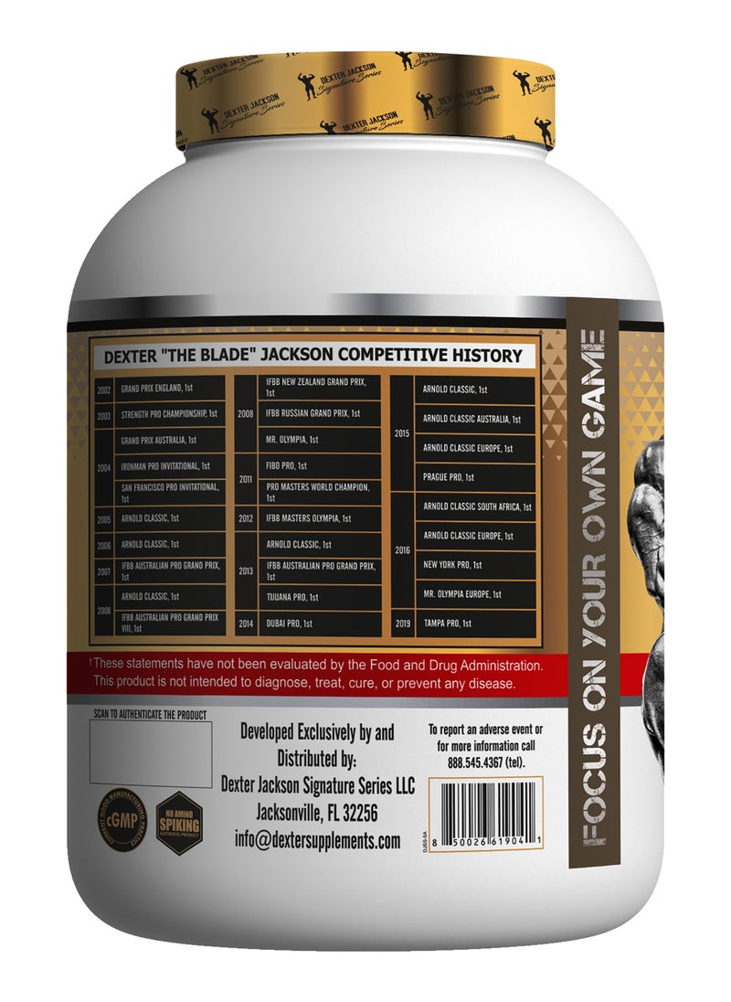 DEXTER JACKSON Dexter Jackson Gold Series Whey Gold - Fresh Strawberry, 2268g (5 Lbs), 67 Servings  - Image 3