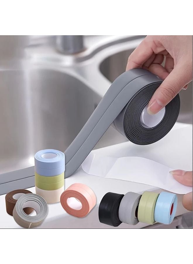 Waterproof PVC Caulk Tape Black 125 98X0 87inch Self Adhesive Sealant - Image 3