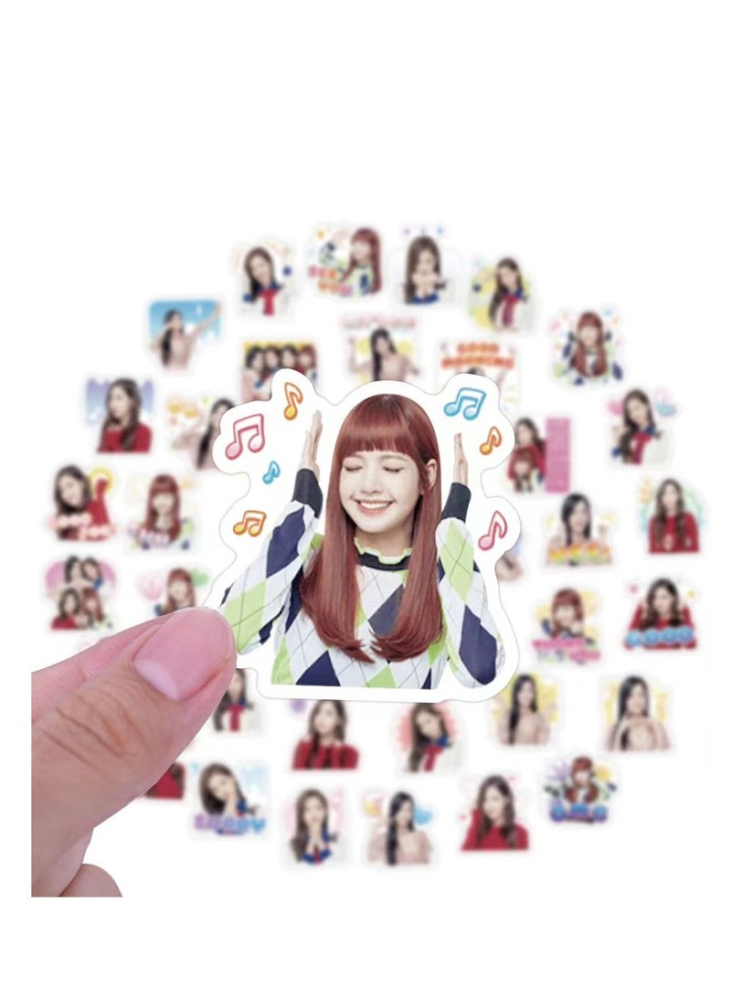 SKYLO 40  pcs Black Pink Combination Cute Stickers Around - Image 4