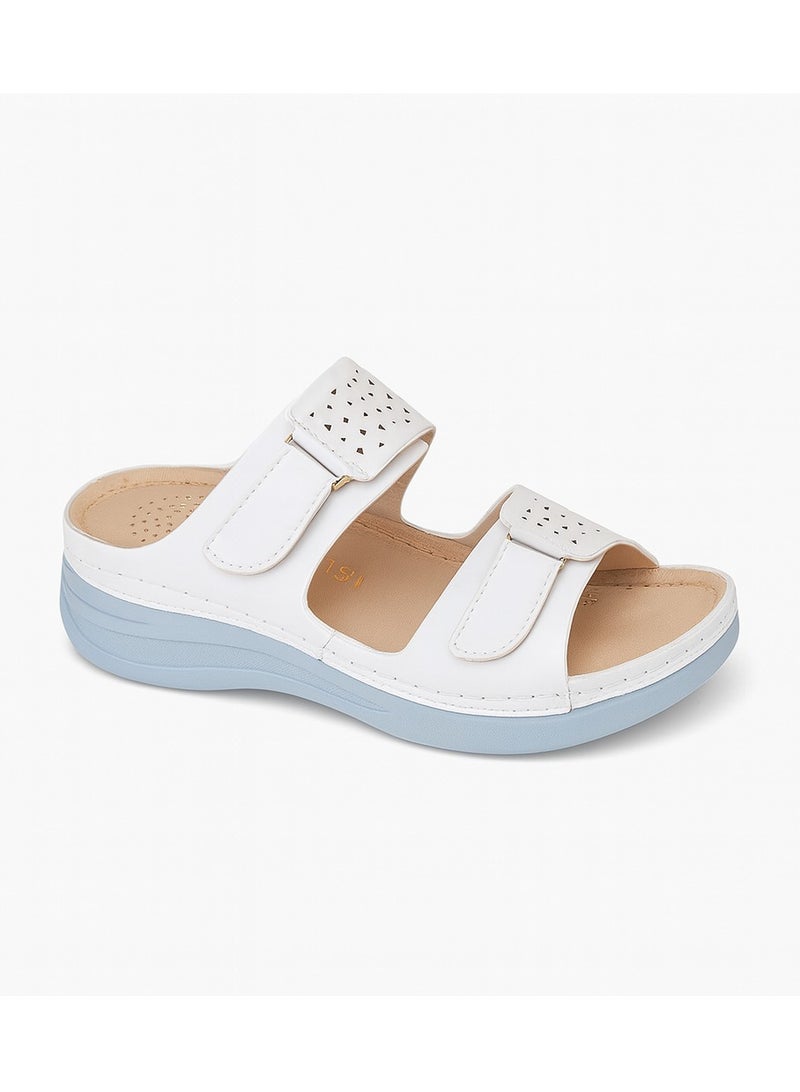 LIFESTYLISH Slipper Medical Heel Flat Leather SL-197 - Beige - Image 3