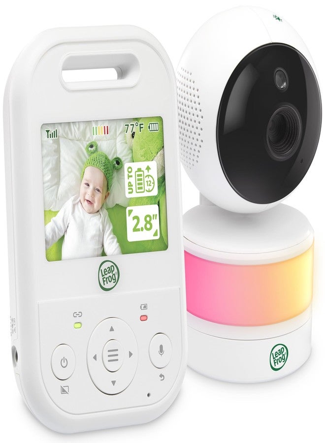 LeapFrog LF2513 Baby Monitor, 2.8" IPS LCD Screen, Pan-Tilt-Zoom, 1000ft Range, Night Vision, Soothing Lullabies, Night Light, 2-Way Audio,Temperature Sensor, Secure Transmission No WiFi - Image 1