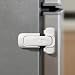 CLYMENE Child Proof Fridge Lock AutoLocking Refrigerator Door Latch with OneHand Operation No Keys or Straps Keeps Freezer Secure from Kids Pets White - Image 2
