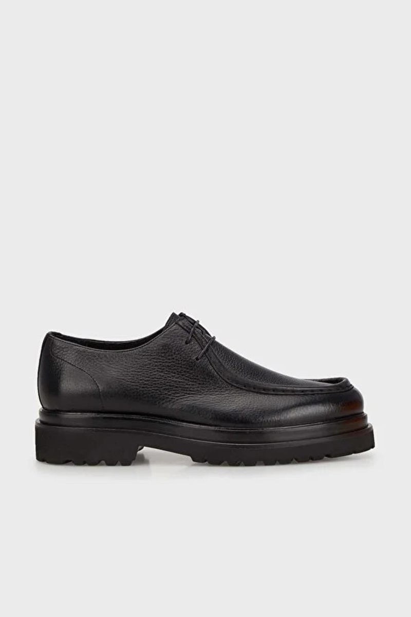Alberto Rossi 101 3094 Deerskin Men's Casual Shoes - Black  - Image 1
