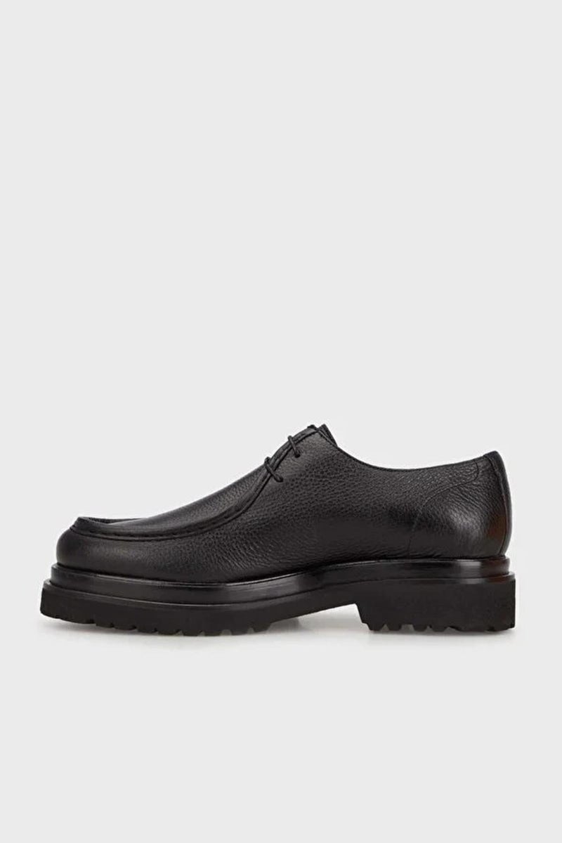 Alberto Rossi 101 3094 Deerskin Men's Casual Shoes - Black  - Image 2