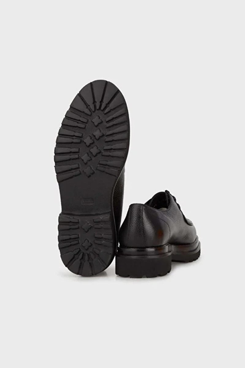 Alberto Rossi 101 3094 Deerskin Men's Casual Shoes - Black  - Image 4