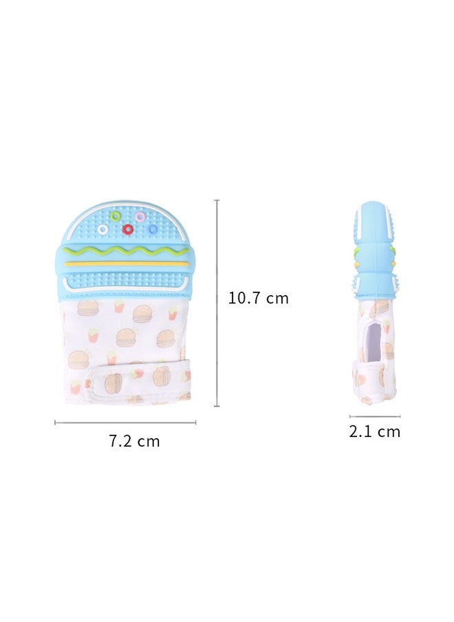 Occuwzz Silicone teething gloves easy to clean safe soft heat-resistant teething gloves for babies and infants to prevent biting hands  - Image 5
