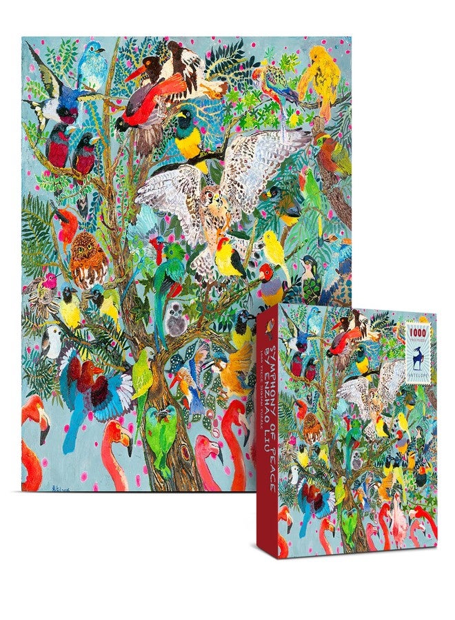 Antelope - 1000 Piece Puzzles for Adults, Symphony of Peace Jigsaw Puzzles 1000 Pieces by Enzhao Liu, 22" x 22", Matte Finish, No Dust Puzzles - Image 1
