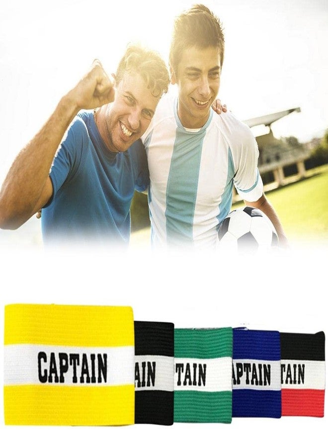 Gmefvr Captain Arm Band | Elastic Football/Soccer, Volleyball, Basketball, Cricket Armband | Pack of 1 | Multi-Colour | Senior | Free Size l Sports Band - Image 1