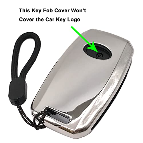 Muxkenper Key Fob Cover Case Fit for Kia Sorento Sportage Rio Soul Forte Optima Carens Picanto Rondo Sedona Spectra Remote Holder Skin Protector Keyless Entry Sleeve Accessorie (Silver) - Image 3