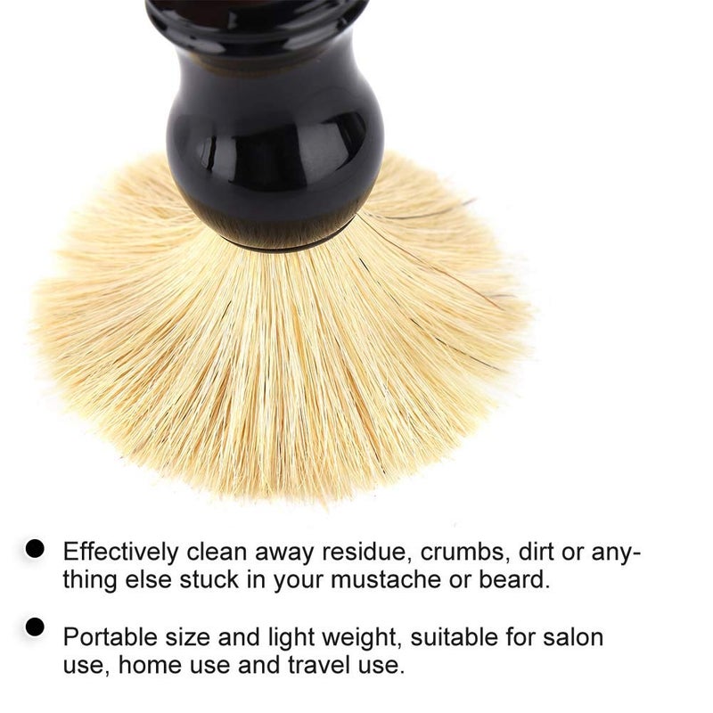 فرشاة لحية ناعمة محمولة للرجال ذات شعيرات للحلاقة والتنظيف، أداة صالون حلاقة - Image 3