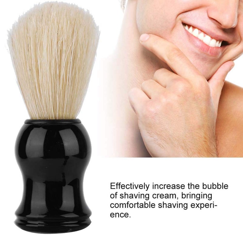 فرشاة لحية ناعمة محمولة للرجال ذات شعيرات للحلاقة والتنظيف، أداة صالون حلاقة - Image 5
