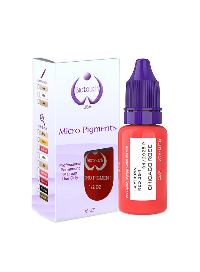 Spmu Pigment Semipermant Medical Grade -Spmu Ink - No Mixing Lip Pigment For Shading Stroke  Chicago Rose