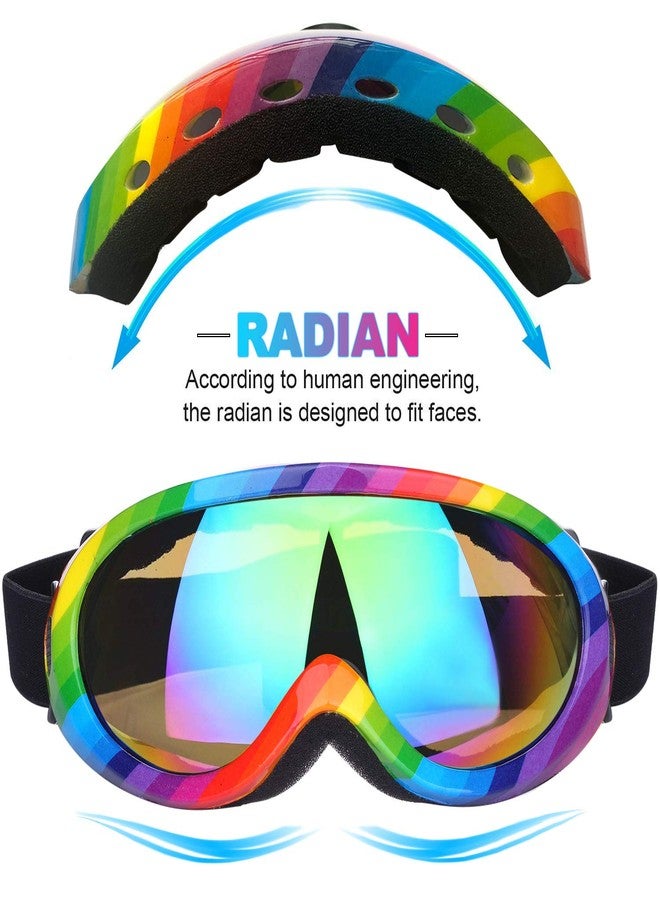 Rngeo Ski Goggles, Pack of 2, Snowboard Goggles for Kids, Boys & Girls, Youth, Men - Image 2