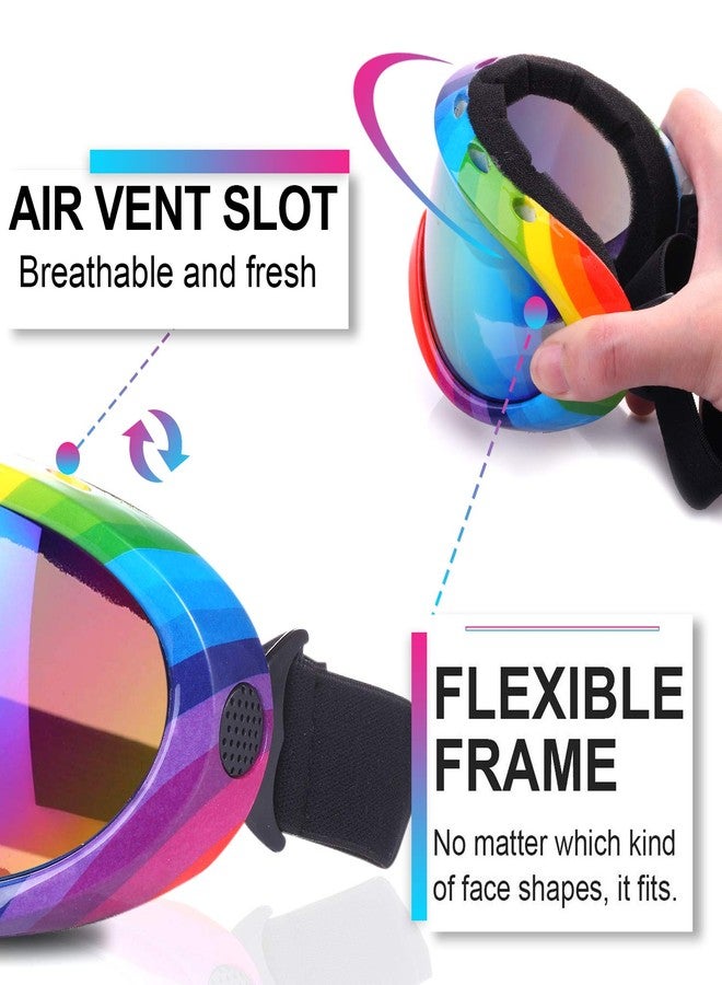 Rngeo Ski Goggles, Pack of 2, Snowboard Goggles for Kids, Boys & Girls, Youth, Men - Image 3