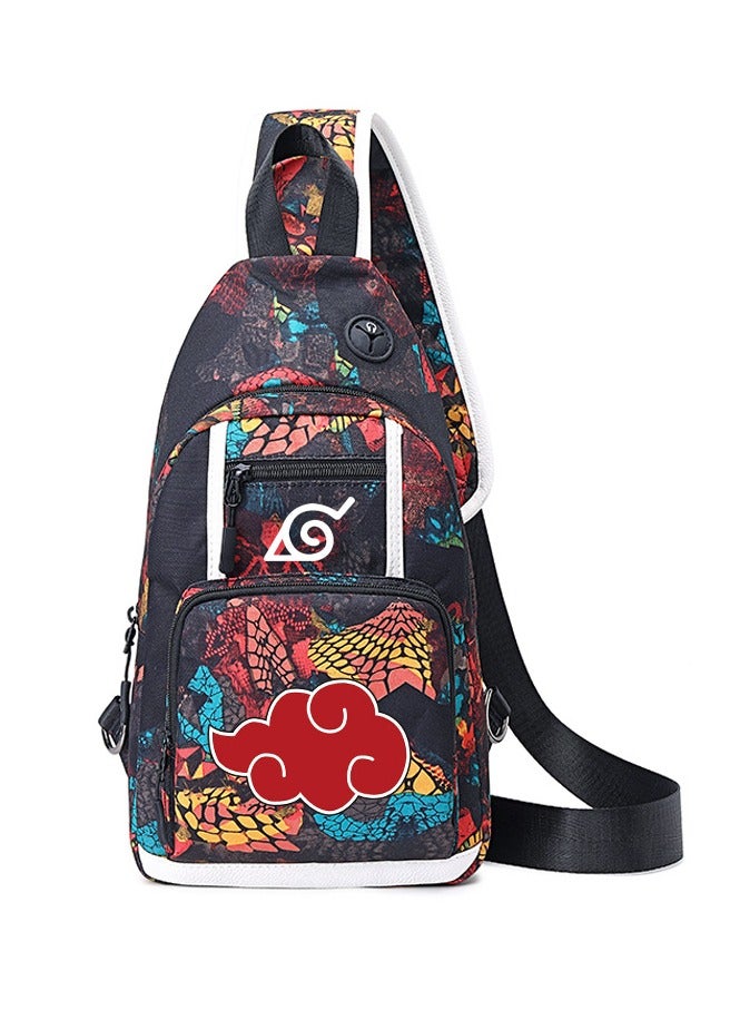 Naruto Cartoon Anime Joint Single Shoulder Bag Men's Small Backpack Student Messenger Bag Chest Bag 