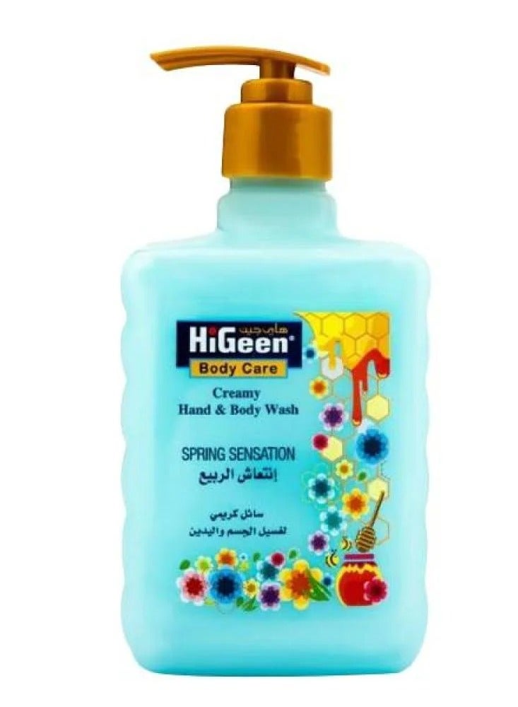 Higeen Antibacterial Creamy Spring Sensation Body and Hand Wash - 300ml