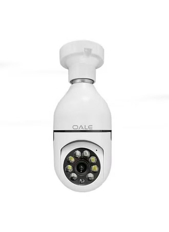 OALE Oale Ihome 02 smart camera Light Bulb Security Camera,HD Home Wifi Security Camera, 360 Degree Pan/Tilt Surveillance Camera, Smart Motion Detection, Indoor/Outdoor Security Camera  - Image 4