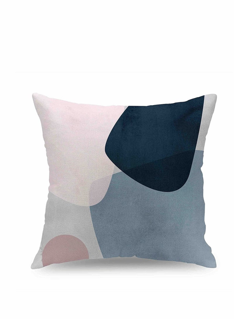 SYOSI مجموعة أغطية رمي زخرفية لأريكة زهور زرقاء، مثالية للاستخدام في فناء خارجي وحديقة وصالة معيشة وأريكة منزل ريفي ومقاعد سيارات، ديكور منزلي 18 × 18 سم، 4 قطع - Image 3