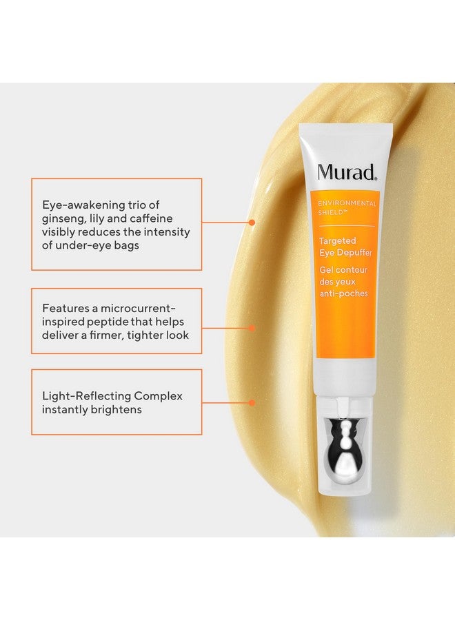 مراد كريم العين المضاد للشيخوخة - مصمم لتفتيح وتخفيف الانتفاخات وشد منطقة أسفل العينين بشكل واضح - تدليك بالجينسنغ والزنبق والكافيين لإزالة الانتفاخات والحقائب تحت العينين - 0.5 أونصة سائلة - Image 2