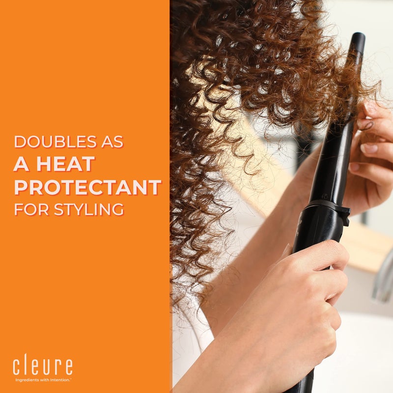 Cleure Fragrance Free Leave-In Conditioner for Dry, Frizzy, Straight & Curly Hair - Hypoallergenic Hair Detangler Spray for Sensitive Skin (8 fl oz, Pack of 1) - Image 4