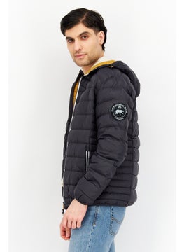 Trespass Men Solid Quilted Jacket, Charcoal  - Image 3