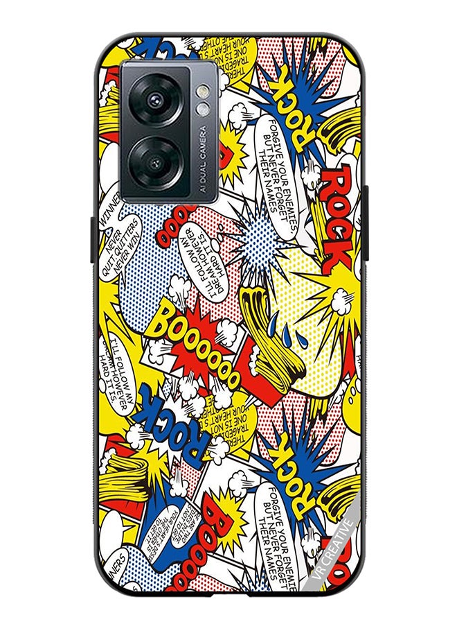 VR CREATIVE Protective Case Cover For Oppo A57 5G Pop Art Design Multicolour - Image 1