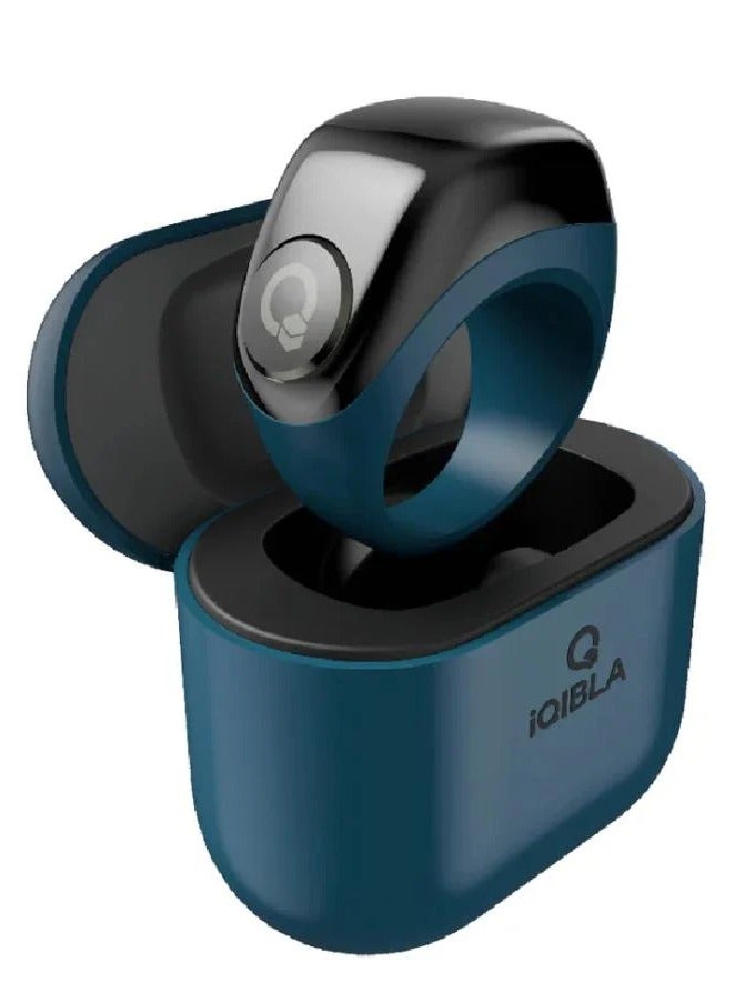 iQIBLA iQIBLA Smart Tasbih Ring with Charging Case - Blue 3 Sizes 18/20/22  - Image 1