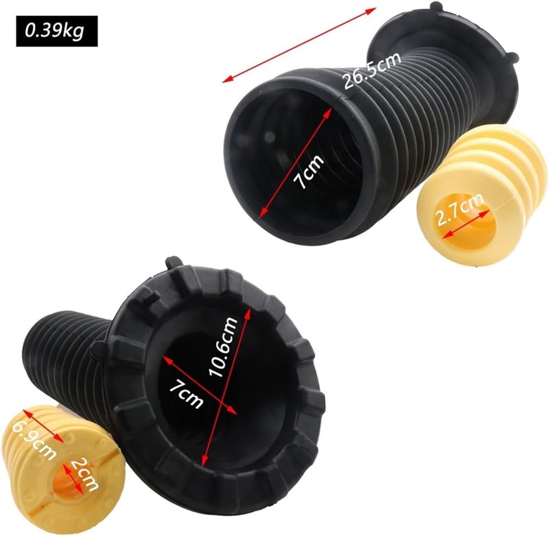 Wivplex Front Dust Cover Air Shock Absorber Rubber Bellow Kit - Image 2