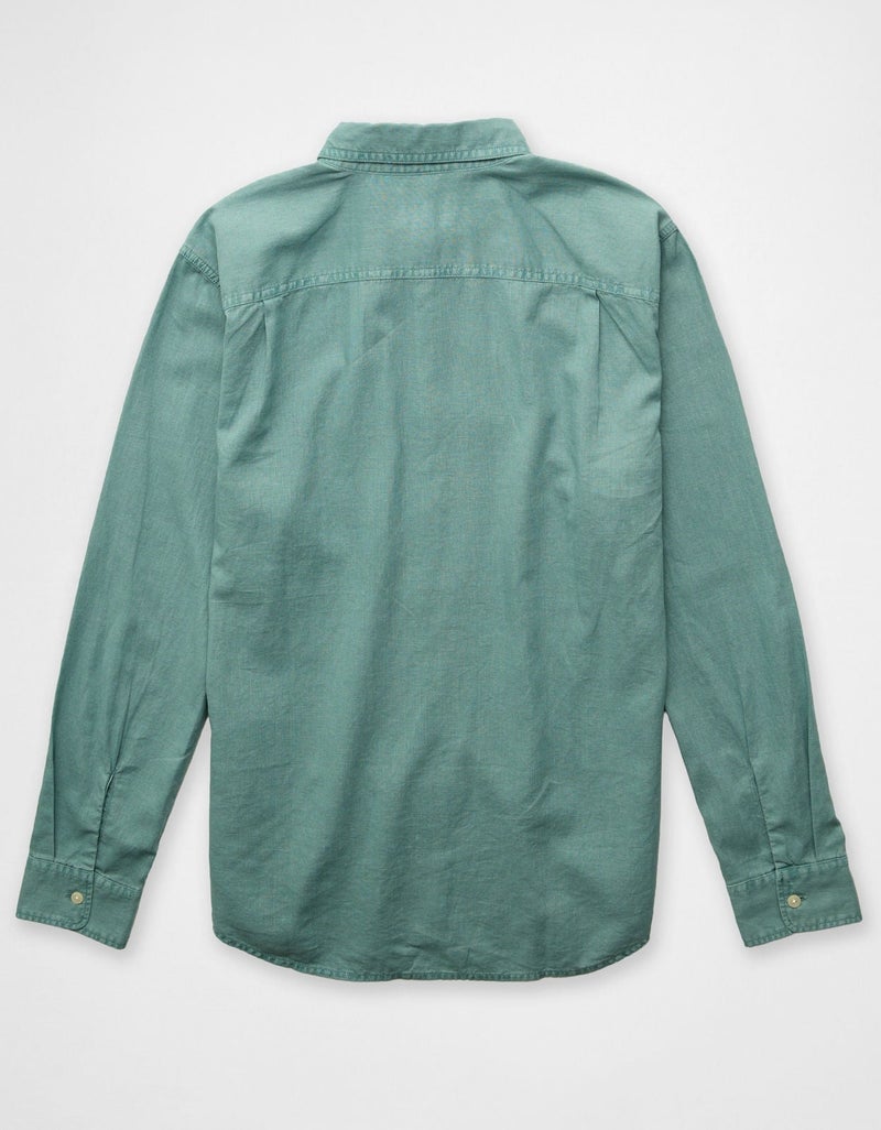 American Eagle AE Everyday Button-Up Linen Shirt - Image 4