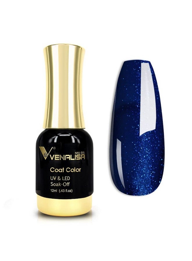 V VENALISA Venalisa Gel Nail Polish 12Ml Deep Pearly Blue Color Soak Off Uv Led Nail Gel Polish Nail Art Starter Manicure Salon Diy At Home 0.43 Oz - Image 1