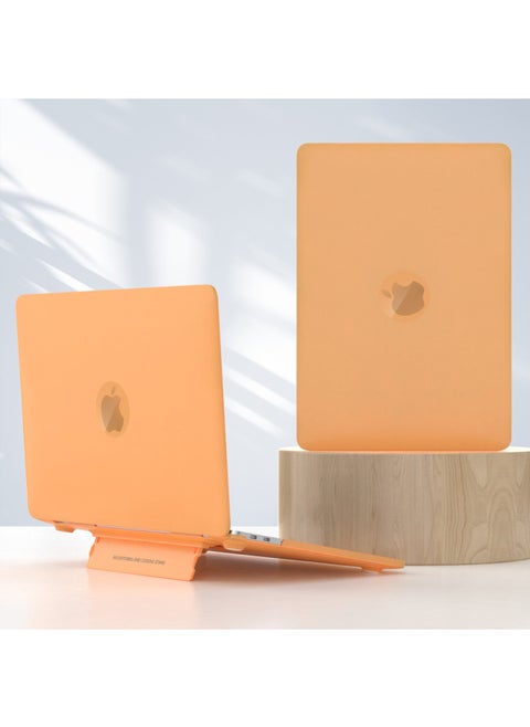 Macbookpro Protective Case Air13 Apple Computer Protective Case M4 Notebook Crystal Frosted Case Pro16 Inch-Color:Yellow-Applicable Models:Pro16.2(A3403/A3186/A2485/A2780/A2998)