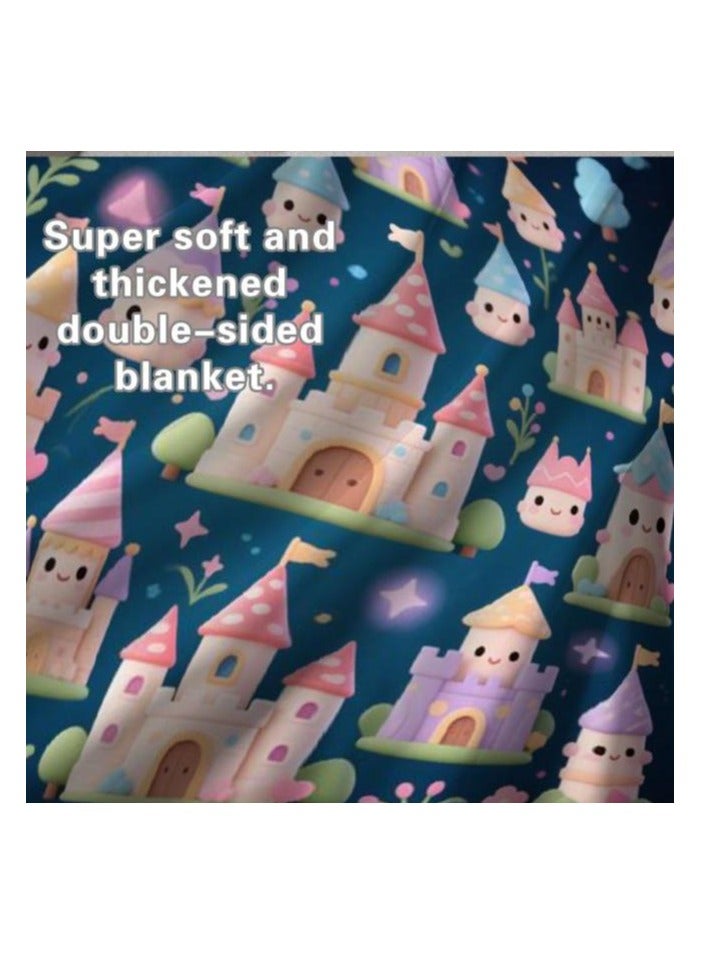 general Flannel thin blanket (warm and comfortable, suitable for sleep, gaming, dust removal and sandproof) 150cm*200cm - 1067 - Image 4