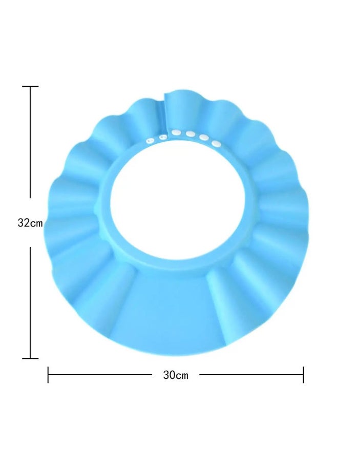 MiniMe Soft EVA Baby Bath Visor | 4‑Snap Adjustable | Blue | Shields Eyes & Ears From Water & Shampoo | Lightweight, Flexible & Quick‑Dry | Fits 0‑6 Years | Doubles as Pool &Beach Sun Hat - Image 2