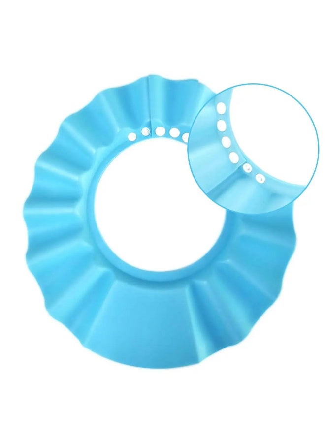 MiniMe Soft EVA Baby Bath Visor | 4‑Snap Adjustable | Blue | Shields Eyes & Ears From Water & Shampoo | Lightweight, Flexible & Quick‑Dry | Fits 0‑6 Years | Doubles as Pool &Beach Sun Hat - Image 4