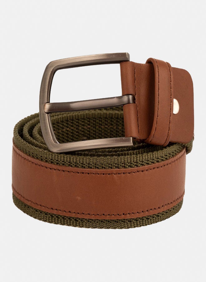 Premoda Men Belt Olive/Brown - Image 1