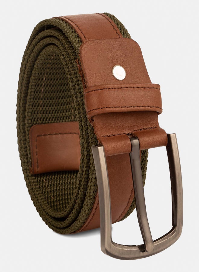 Premoda Men Belt Olive/Brown - Image 2