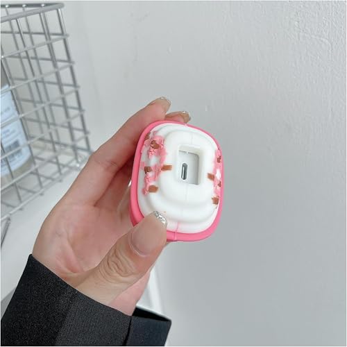 Like Star® Silicone Cartoon 3D Design Protective Case Compatible with Samsung Galaxy 25W USB-C Power Adapter Charger, Protective Cover for Cute Pattern 360° Full Protection Cover 4in1 (Pink Buck) - Image 4