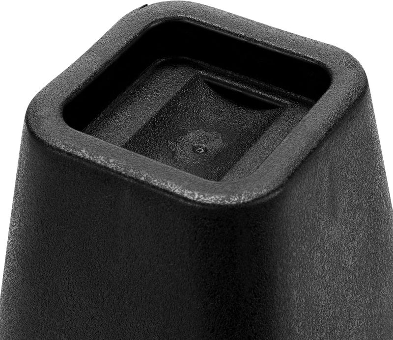 Simplify 6 Inch Bed Riser | Pack of 4 | Bed & Furniture Lifter Wheel Grooves | Under-Bed Storage | Bedroom & Dorm | Black - Image 4