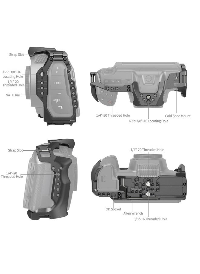 SMALLRIG SmallRig Camera Cage for Blackmagic Design Cinema Camera 6K  - Image 5